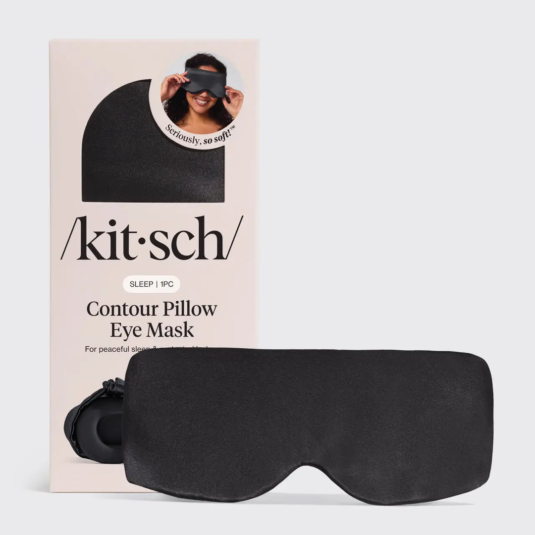 Charcoal Contour Pillow Eye Mask